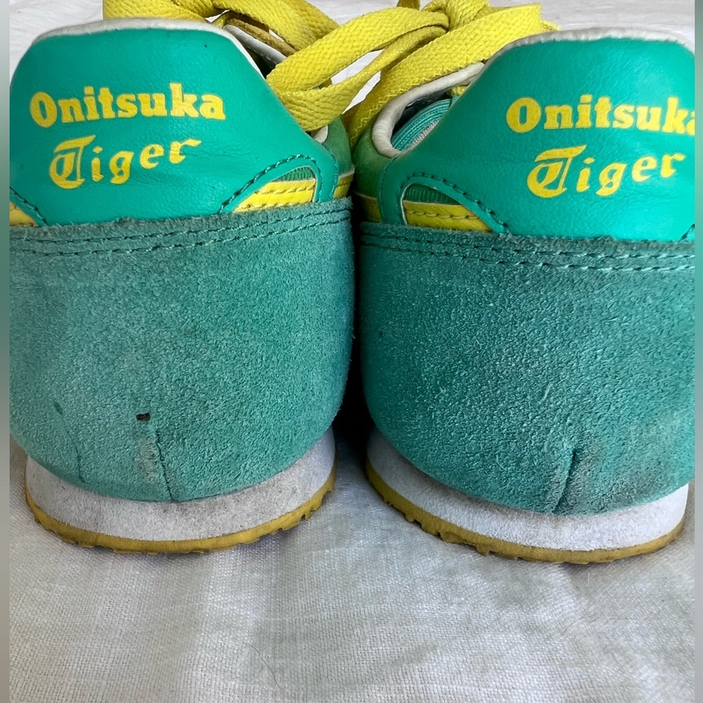 Asics Onitsuka Tiger Yellow and Green Sneakers - Picture 3 of 6